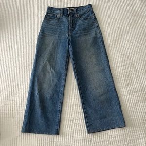 Madewell Slim Wide Leg Crop jean